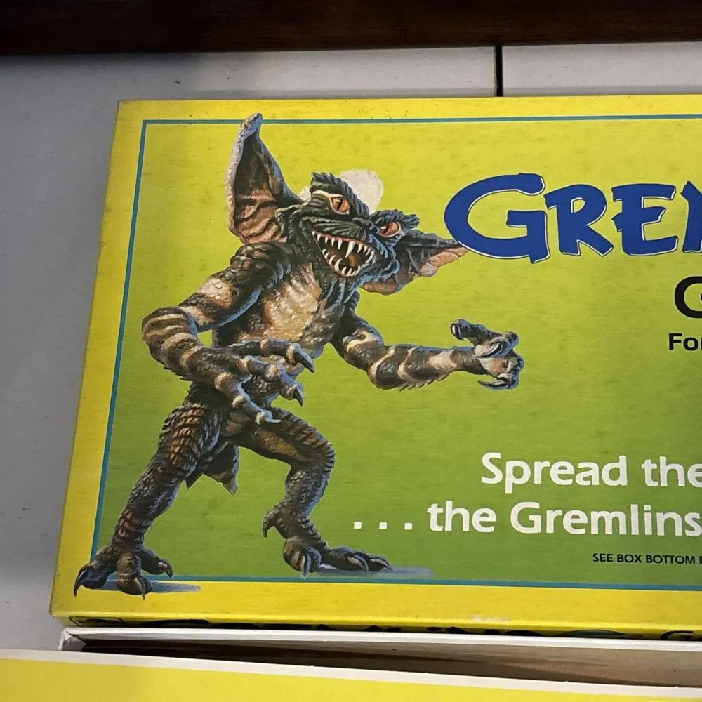 VINTAGE 1984 Gremlins Board Game Complete Golden Game Gizmo With Instructions